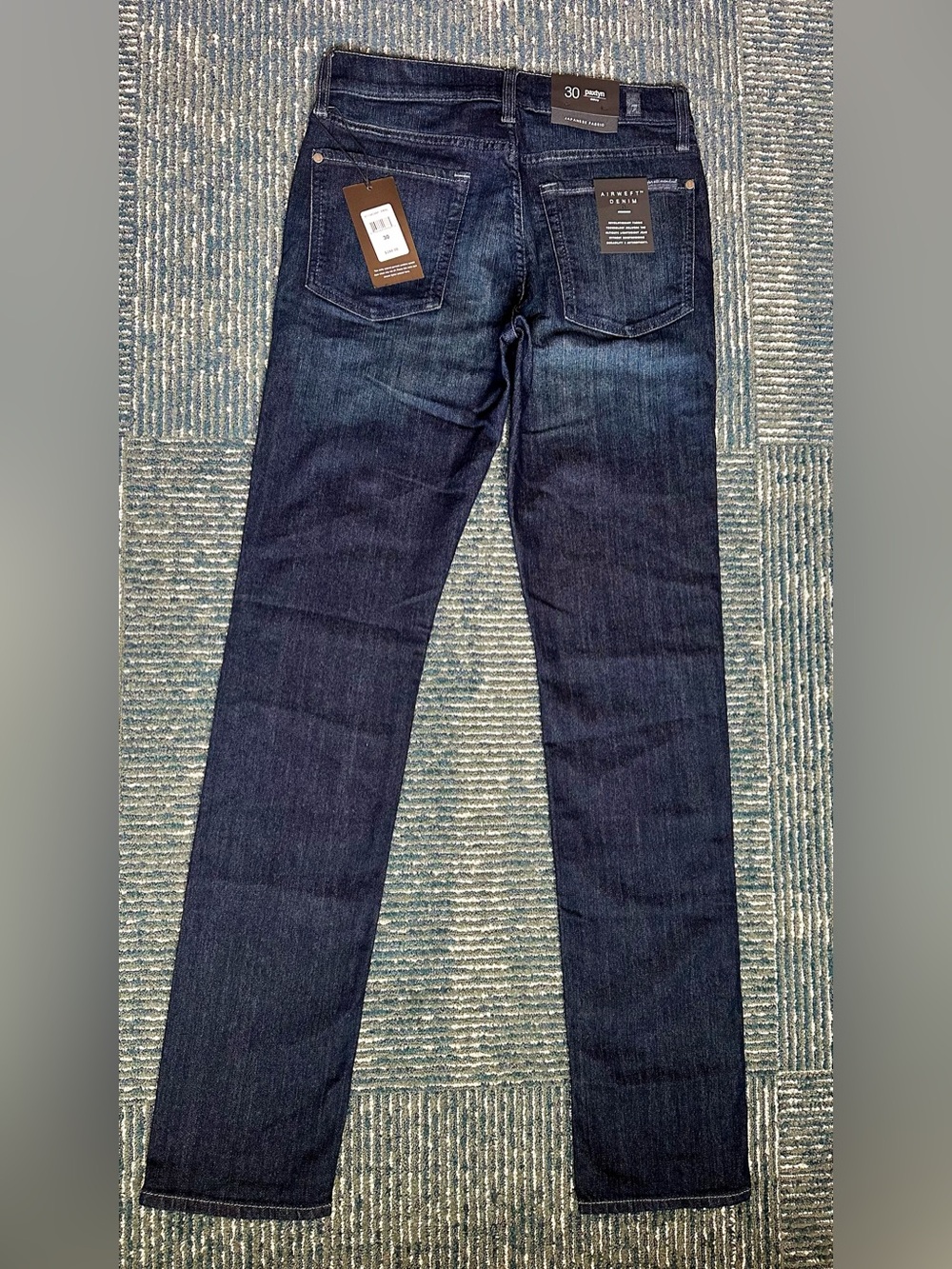 Men’s 7 For All Mankind Dark Wash Skinny Jeans Paxtyn Japanese Fabric NWT $248